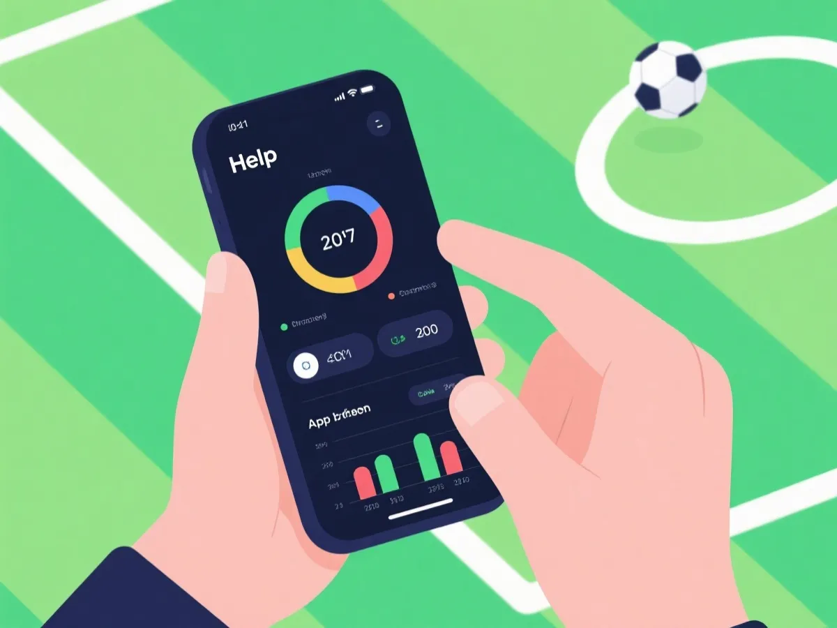 体育应用使用帮助与数据查看示意