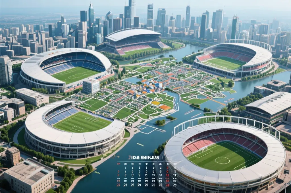 美国世界杯球场夜景与直播观赛氛围